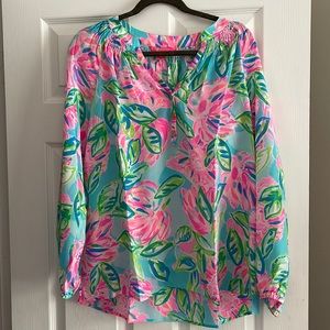 Lilly Pulitzer Silk Elsa Top